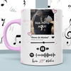 Caneca Brilhante Personalizável com Foto e Música - Spotify Casal