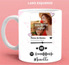 Caneca Brilhante Personalizável com Foto e Música - Spotify