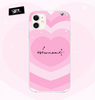 Capinha Coração Style Rosé Personalizada Nome