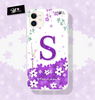 Capinha Personalizada Com Nome e Inicial Floral Lilas