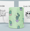 Caneca Brilhante Cactos