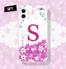 Capinha Personalizada Com Nome e Inicial Floral Rosa